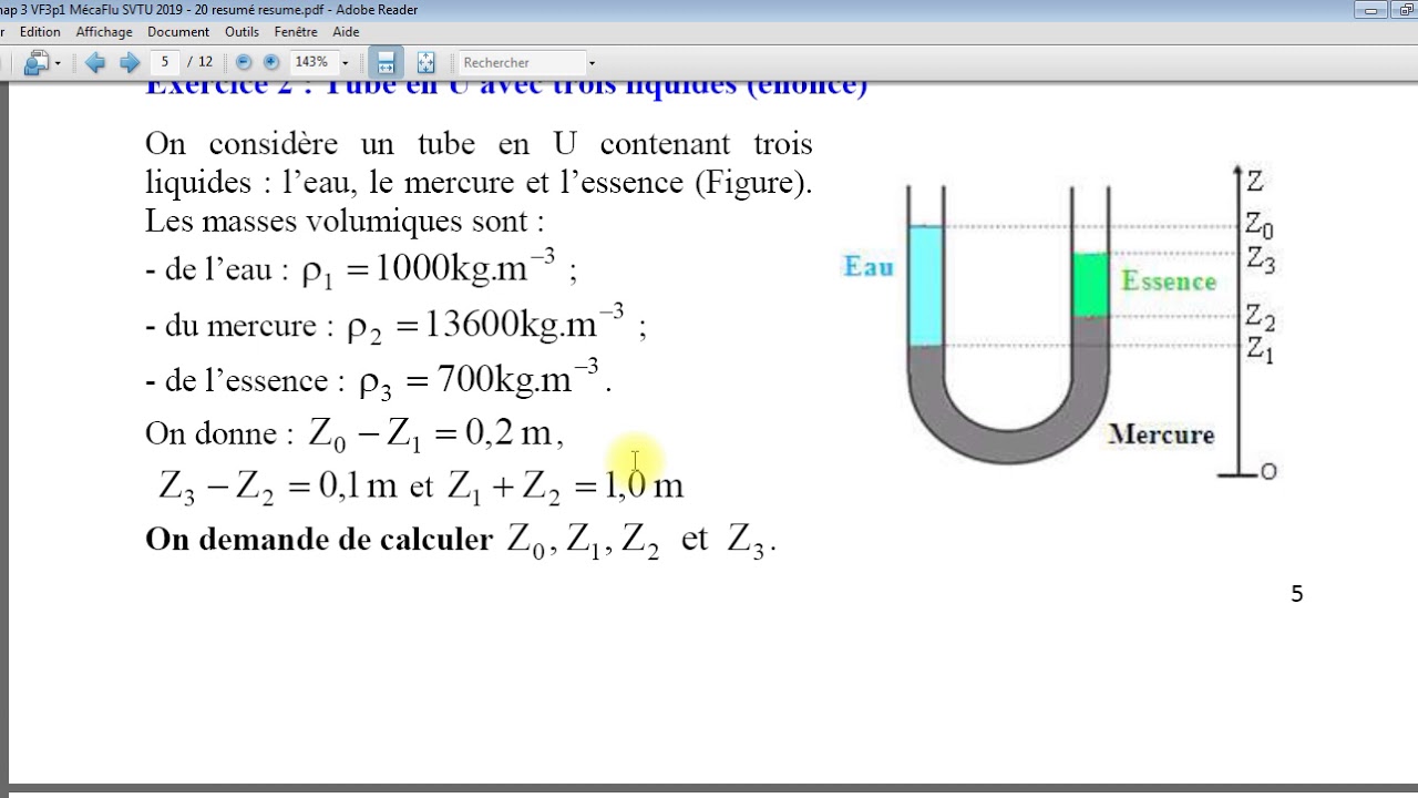 Chap 3 Meca Flu 2 (Exercices de TD Hydrostatique)