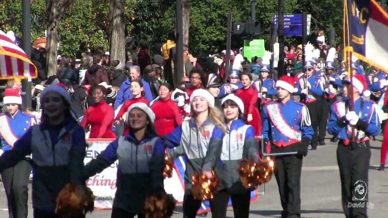 Athens Drive High School Marching Band in 2022 Raleigh Christmas Parade