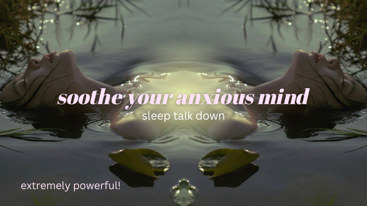 SLEEP HYPNOSIS to calm your overactive mind (pink noise & subliminal affirmations)