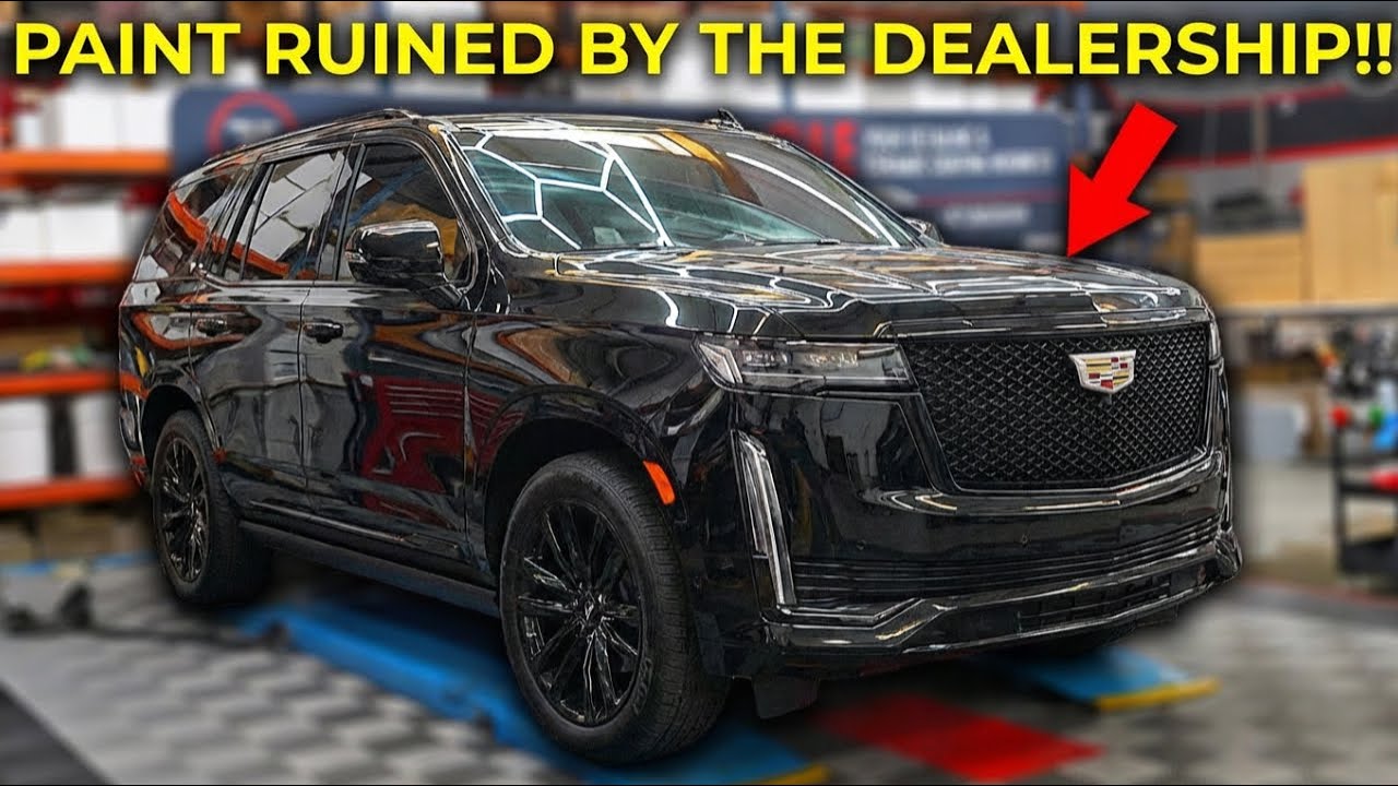 DEALERSHIP PAINT DISASTER ON BRAND NEW ESCALADE - CAN WE SAVE IT?