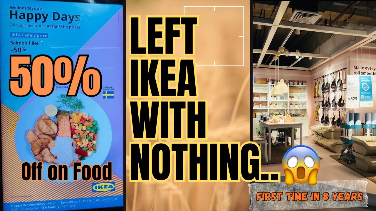 We Went to IKEA Just to Explore… and Bought NOTHING! 😱 | 50% Food Deal Night