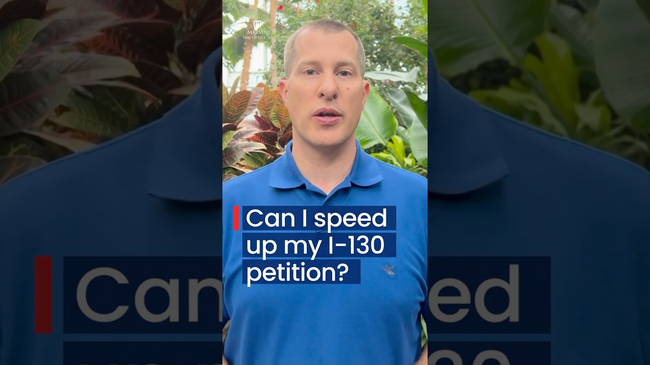 Can I speed up my i130 petition? #immigration #i130
