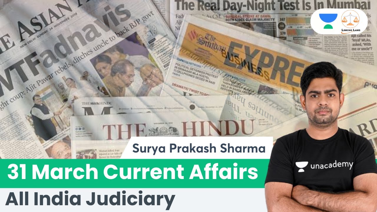 Linking Current Affairs | 31 March | Surya Prakash Sharma | Linking Laws