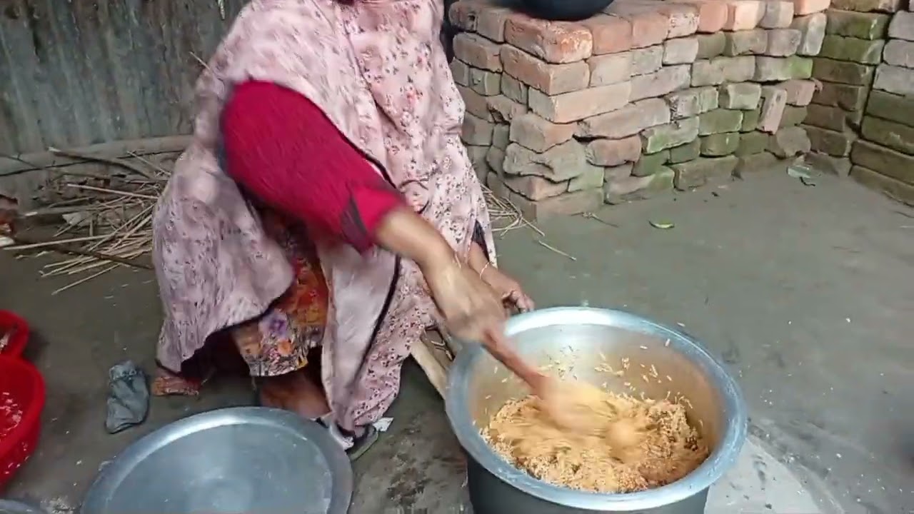 আম্মুর হাতের বাসমতি চালের মজাদার বিরিয়ানি রান্না