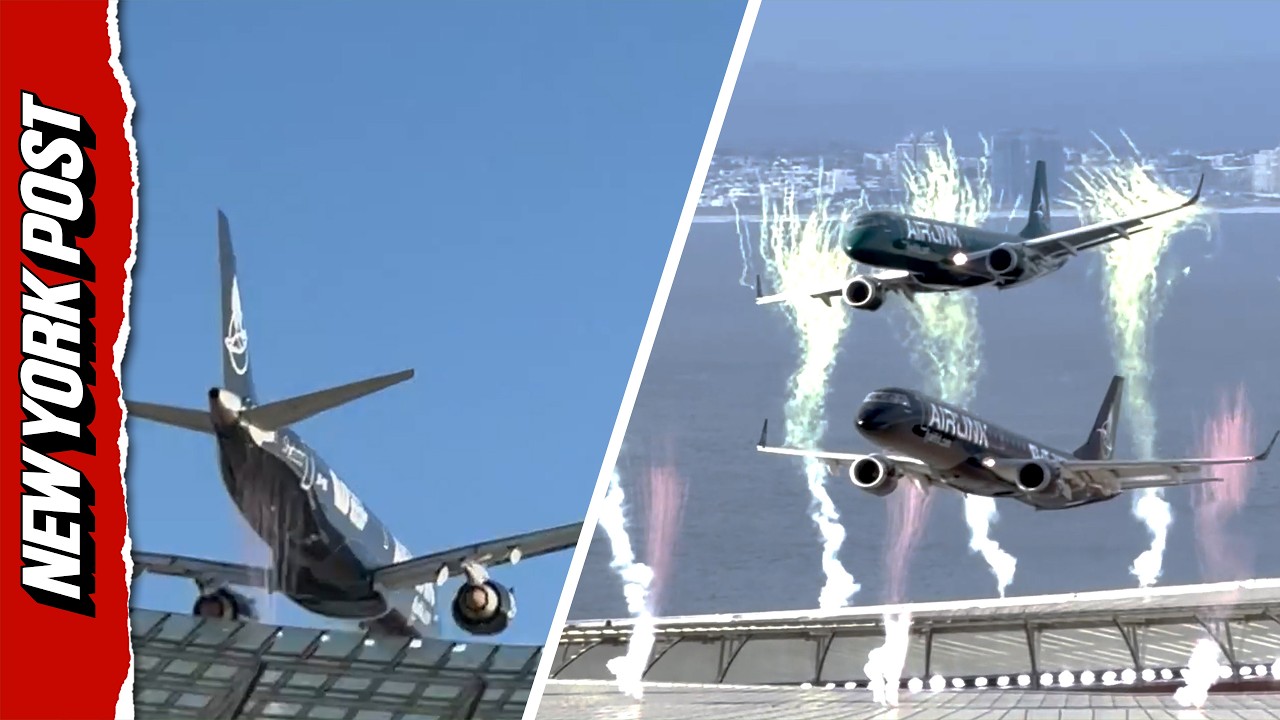 Scary Moment Jets Nearly Collide With Roof of South African Stadium During Pre-Game Flyover
