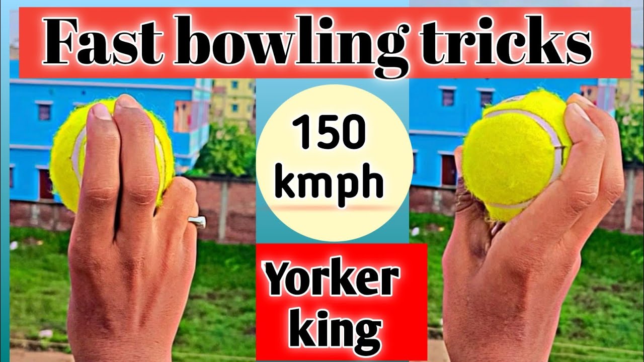 How to bowl fast in cricket !! Cricket tennis bowling tips [ fast+yorker] fast and yorker bowling