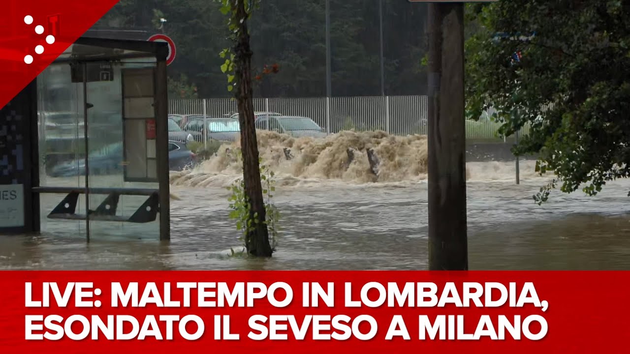 LIVE Maltempo in Lombardia, esondato il Seveso a Milano: diretta video