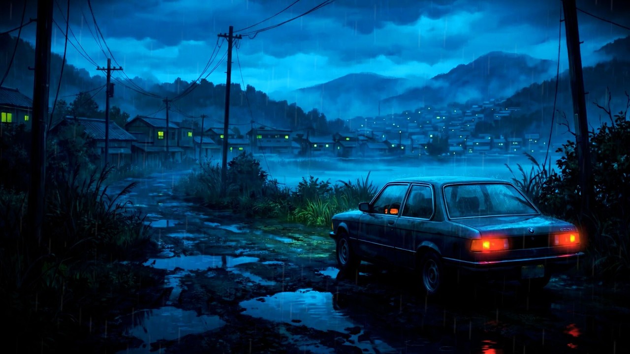the night is quiet enough to sleep. | rainy night lofi
