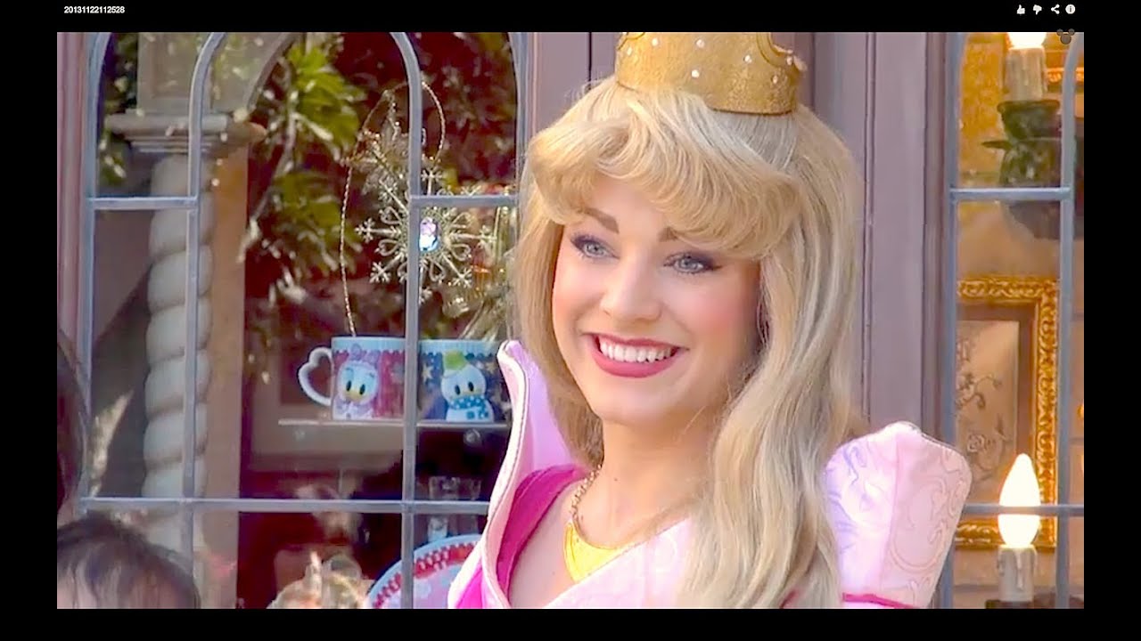 【うっとり...】美しいオーロラ姫のグリーティング（TDL）