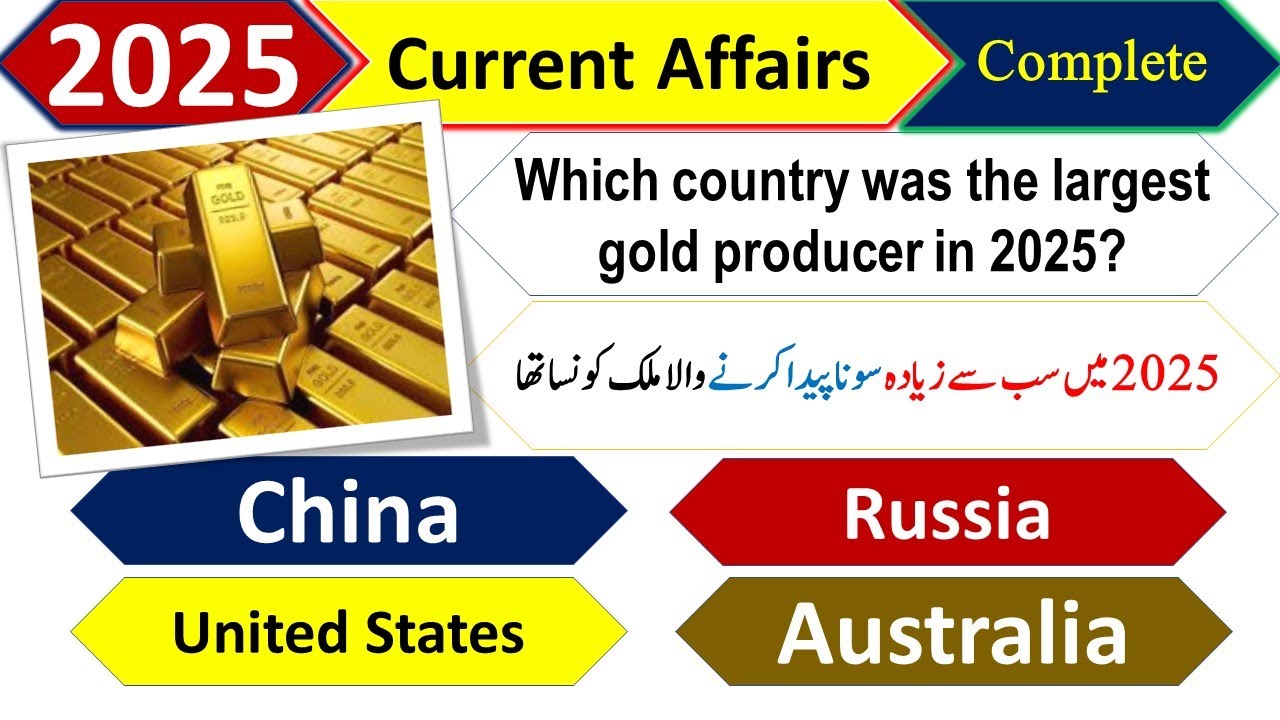 Pakistan Current Affairs 2025 | 100 Most Important GK Questions | Urdu & English MCQs
