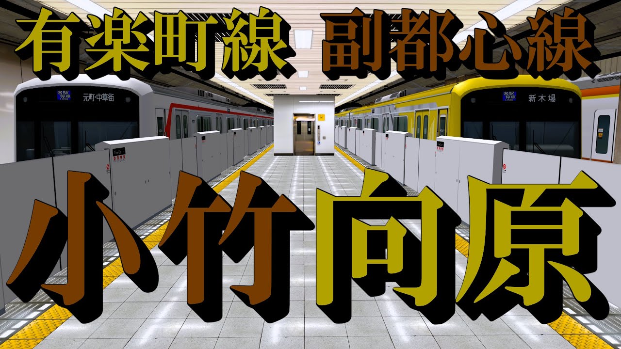 【副都心線・有楽町線】小竹向原駅 同時発着する電車たちを眺める｜定点観測 [railsim]