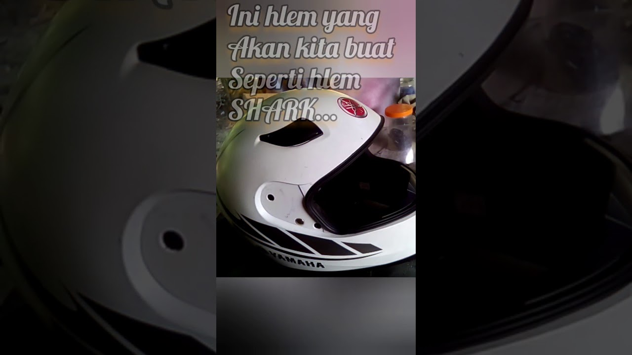 Modifikasi helm motor yamaha