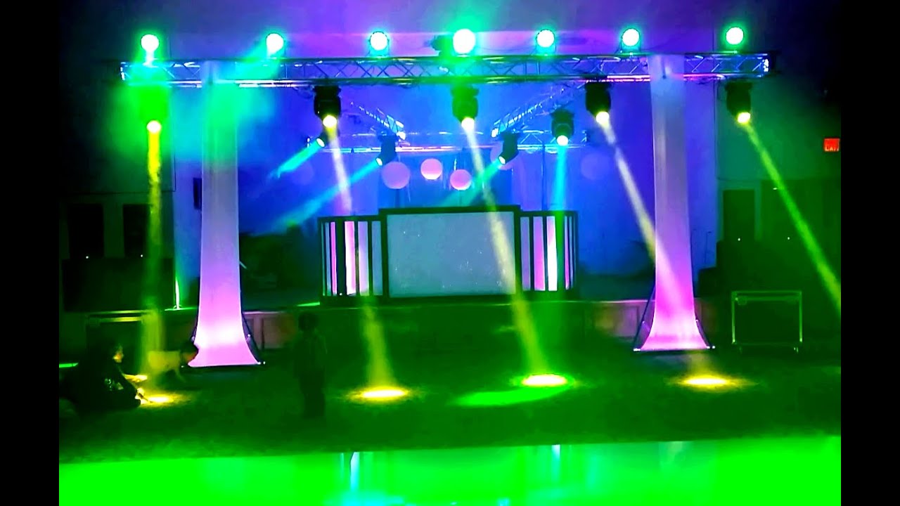 DJ SHOW MCALLEN ( show de luces tipo concierto.. luces BEAM @ luxor banquet hall )