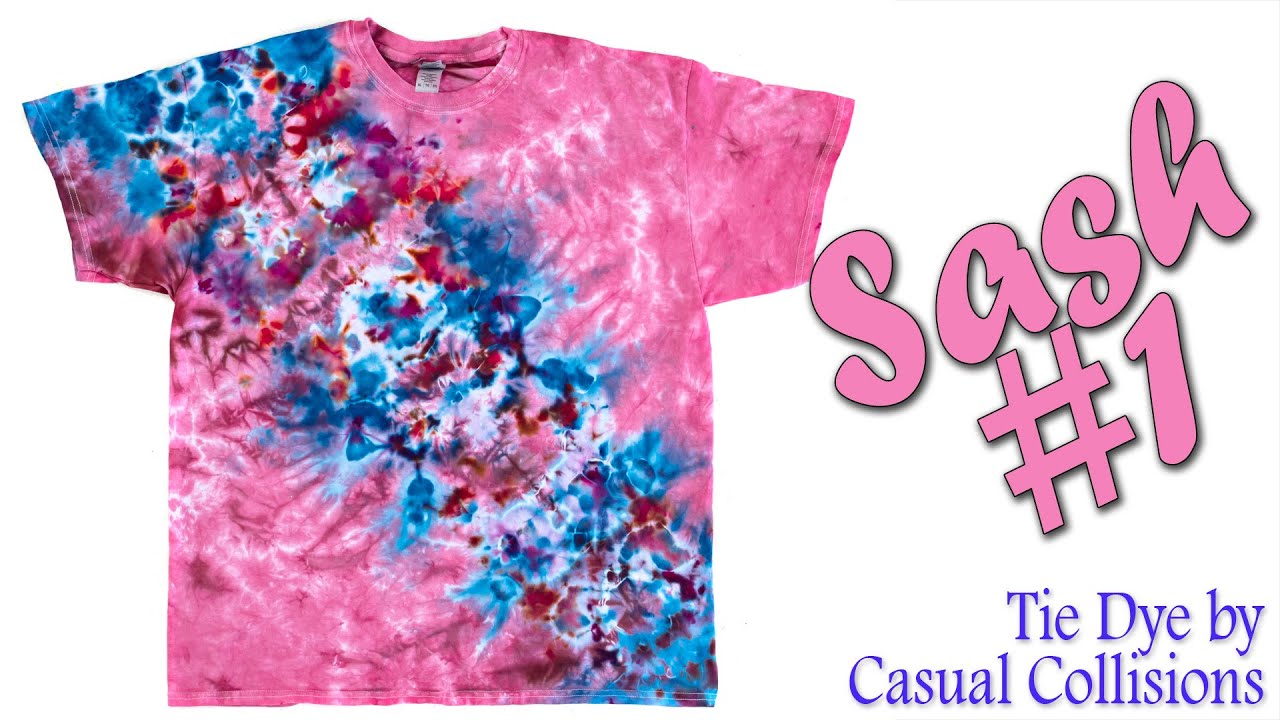Tie Dye:  Diagonal Sash  [Ice Dye, Liquid Dye]