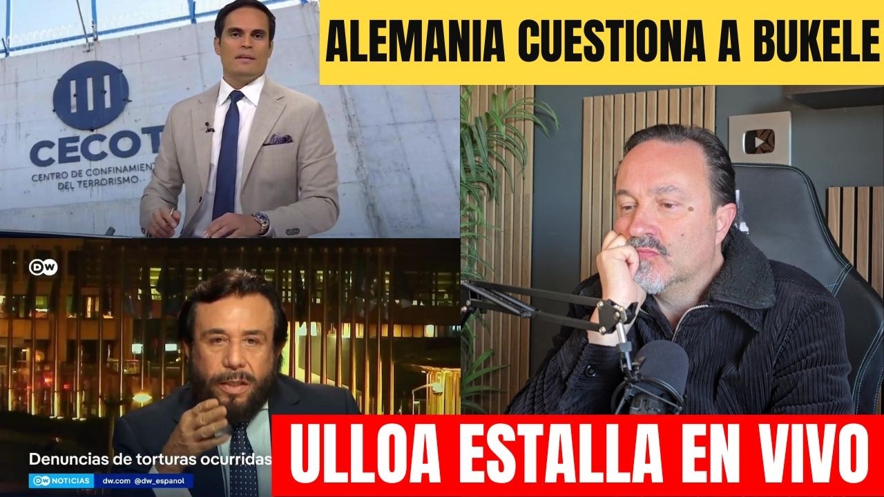 Alemanes pagan esto: entrevista contra Bukele en cadena pública y Ulloa contesta indignado