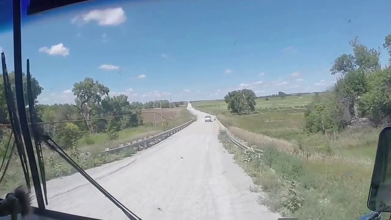 Kansas Backroads Bridge is out, navigating a cornfield detour.....