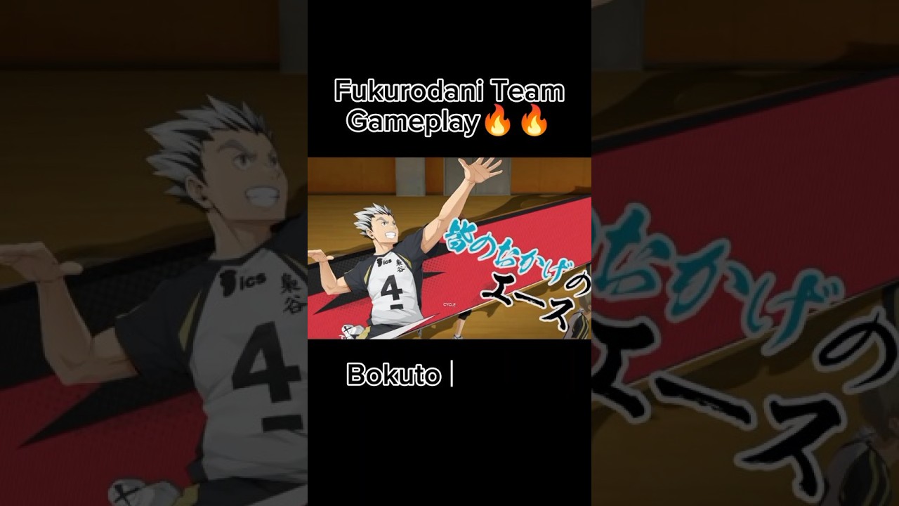 FUKURODANI TEAM GAMEPLAY - #ハイキュー!!FLY HIGH #haikyuu #hqanime #haikyuflyhighgameplay #fukurodani