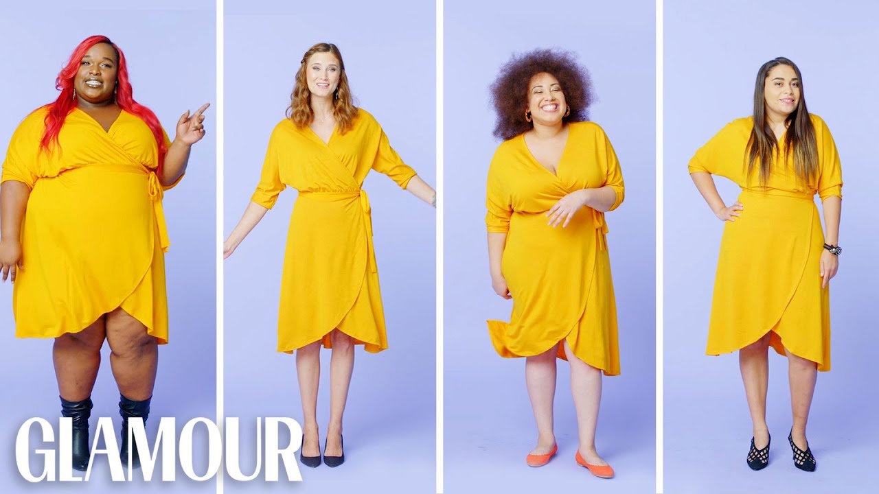 Women Sizes 0 Through 28 Try on the Same Wrap Dress | Glamour