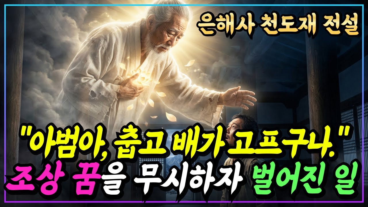 [불교이야기] 꿈에 헐벗은 아버지가 나타나 밥을 달라 웁니다, 무시했더니 줄초상이?ㅣ은해사 천도재 전설ㅣ자면서 듣는 불교이야기ㅣ불교소설