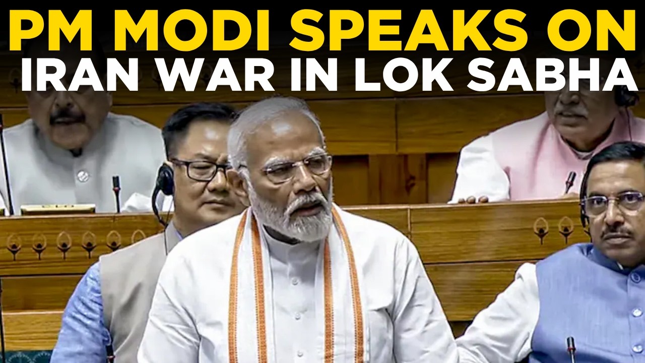 PM MODI SPEECH LIVE |  PM MODI ON MIDEAST CRISIS LIVE | PM Modi Addresses Parliament On Iran War