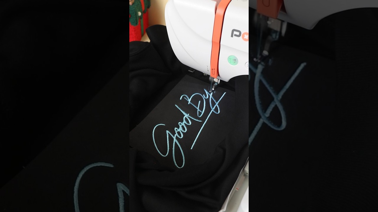 ✨Check out this amazing 3D foam hoodie made with the Poolin EOC06 embroidery machine! 🔥🧵 #shorts