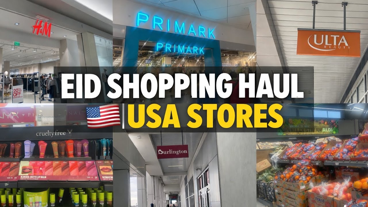 Eid Shopping Haul in USA 🇺🇸Stores | Outfits , Grocery  & Jewelery 🌙✨
