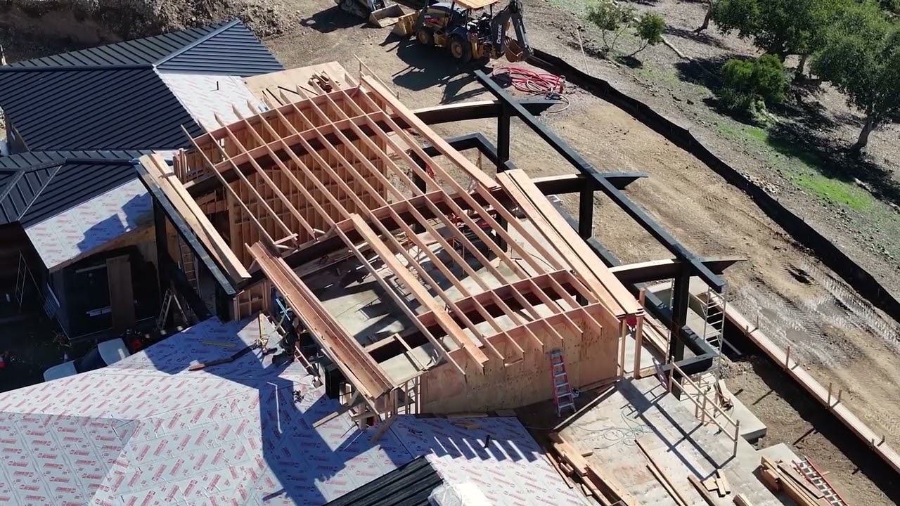 Structure in Progress | Wood Framing, Roofing & Steelwork at Panoramic Glass