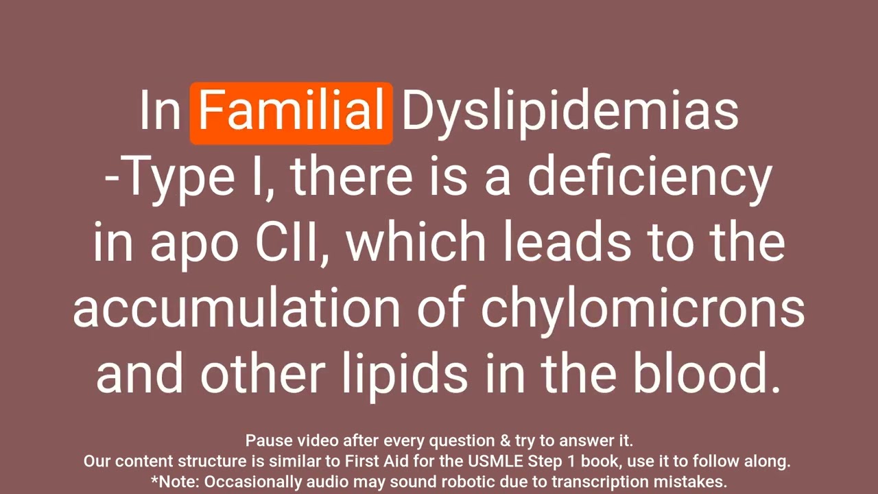 In-Depth Review of Familial Dyslipidemias -Type I: Questions and Answers