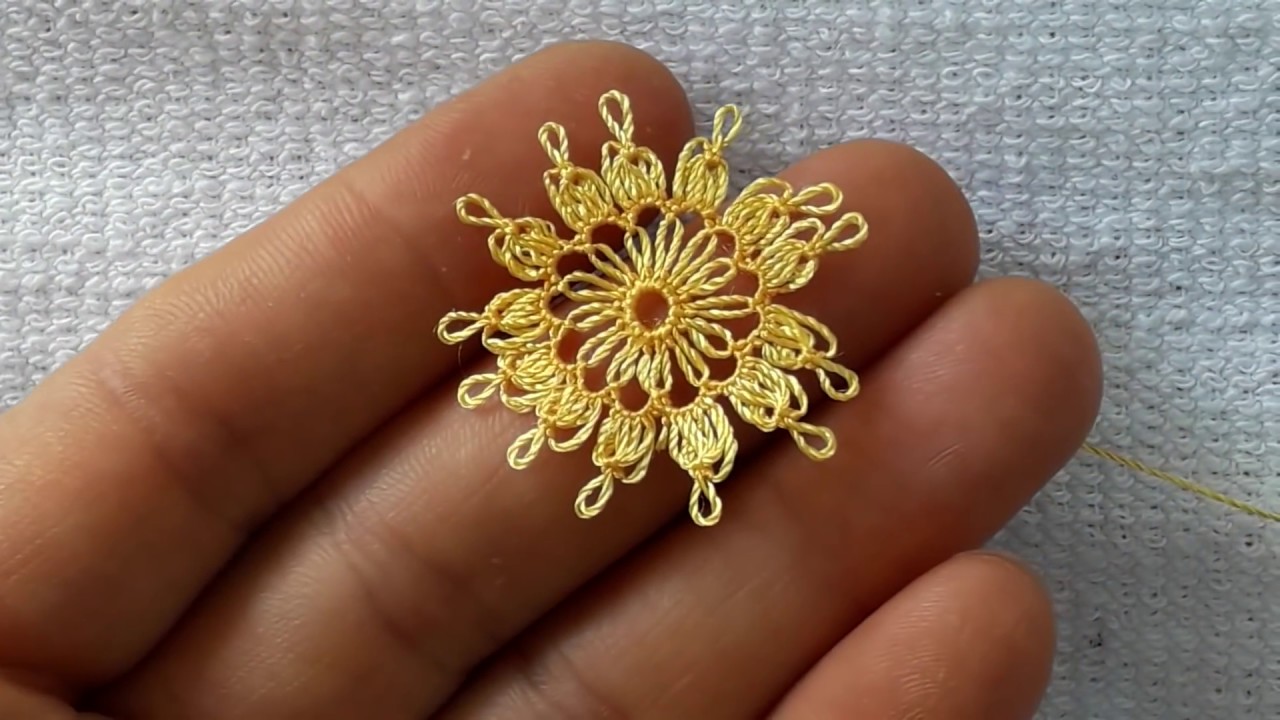 KOLAY ÇİÇEK MODELİ İĞNE OYASI ÇOK AMAÇLI