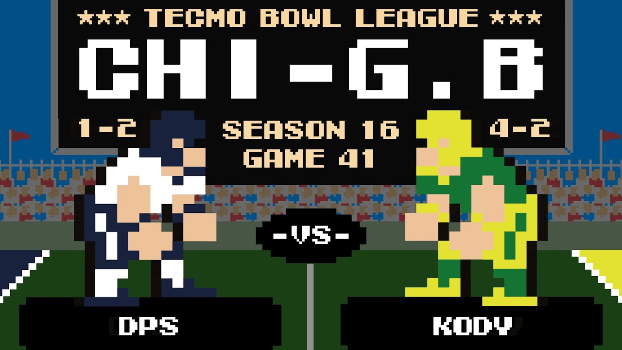 DPS (1-2) vs KODY (4-2) | Tecmo Bowl XVI - Game 41