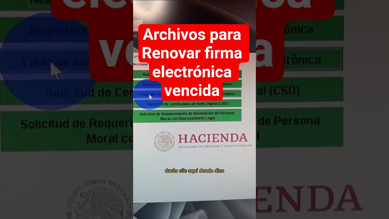 ✒️Renovar firma electr&oacute;nica vencida o vigente, archivos .REQ y .REN #impuestos #sat