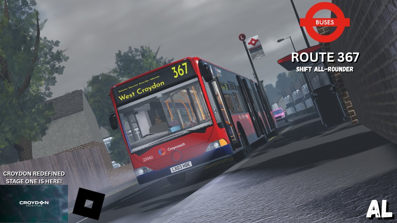ITS HERE!!!! | Roblox Croydon Redefined | Route 367 All rounder | NEW BENDY CITARO