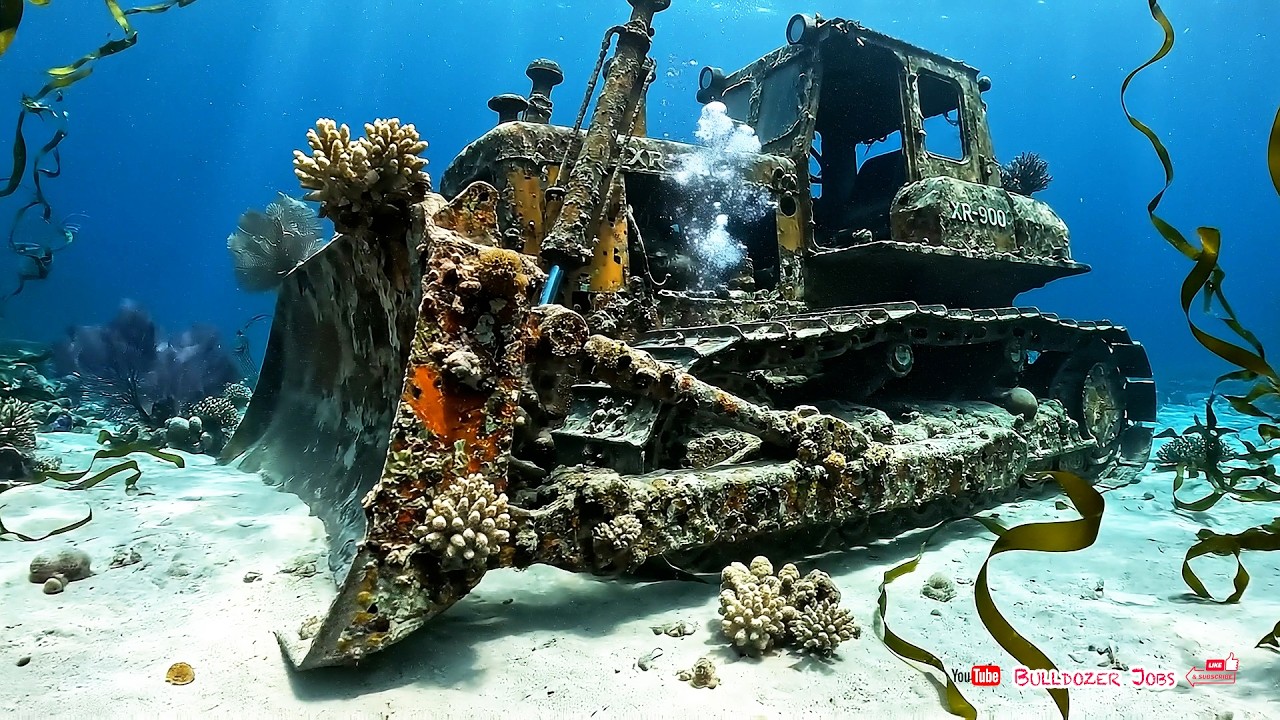 Full Restoration ! 30–40 Years Old Ruined of Bulldozer XR 900 Abandoned Condition Under the Seabed