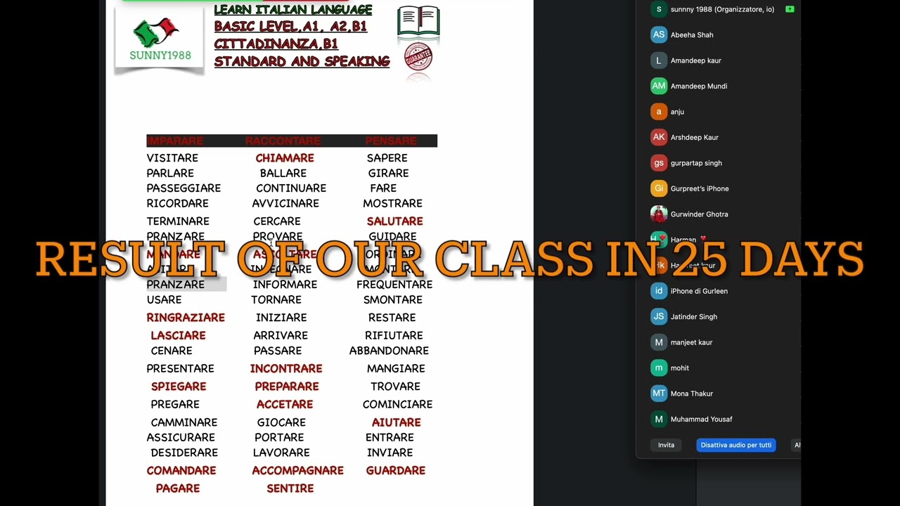 RESULT OF OUR CLASS IN 25 DAYS