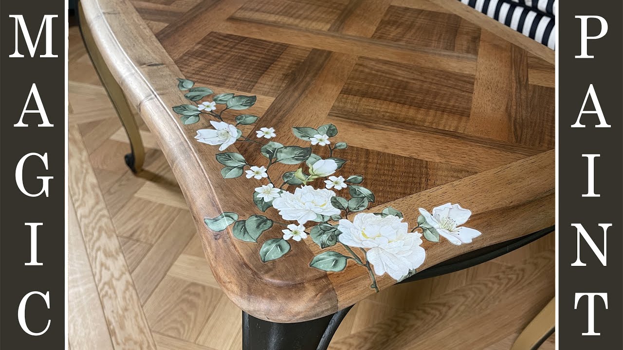 Подарите старому журнальному столику новую жизнь. Меловая краска DIY fai da te®️ Elisa & Magic Paint