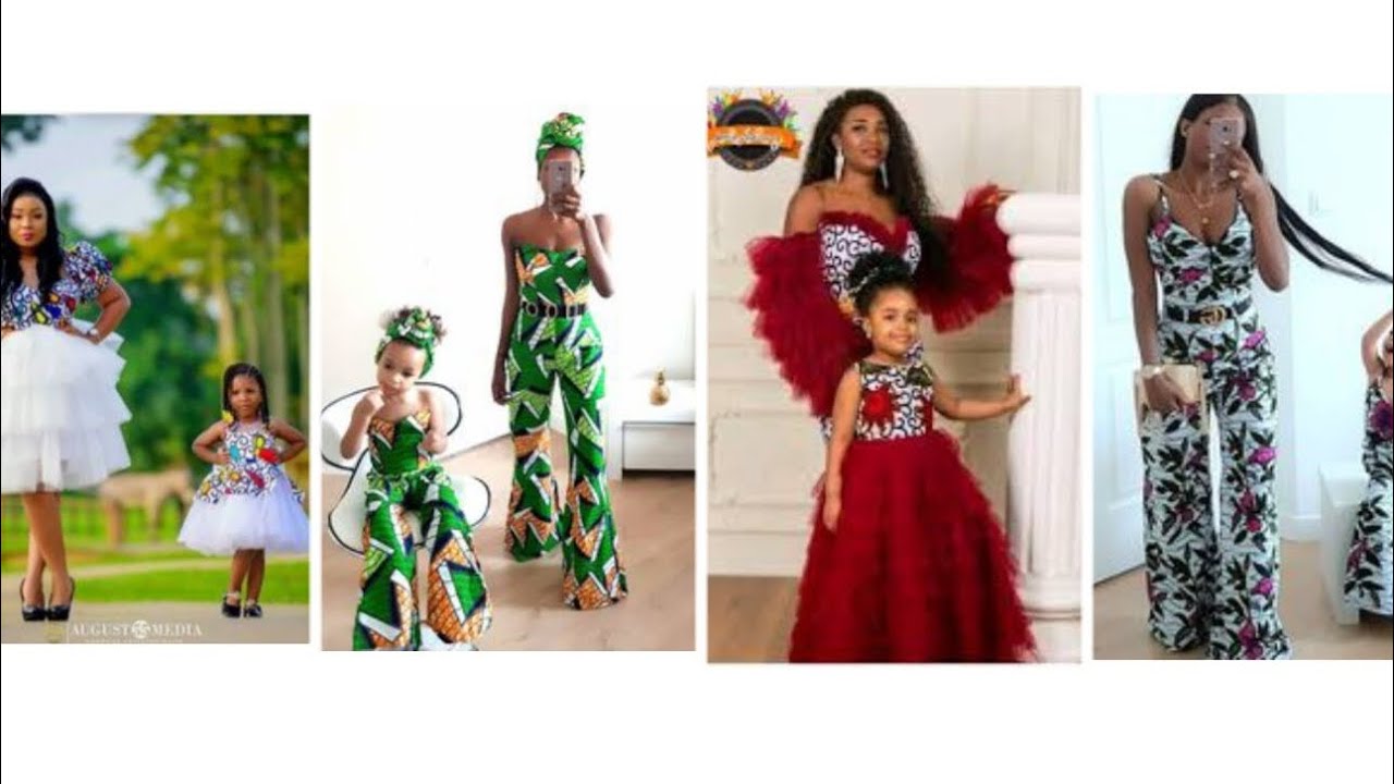 Mother and Daughter Matching African Outfits