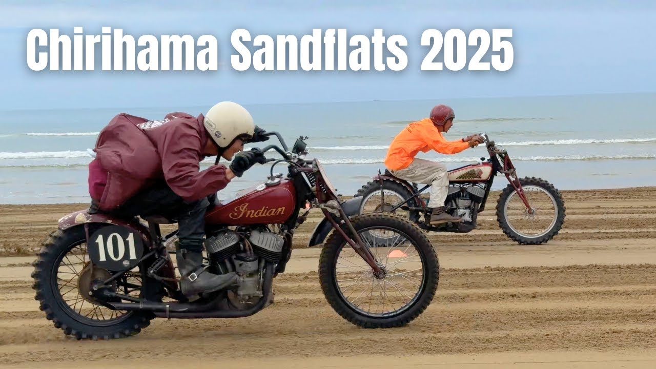 Chirihama Sandflats Race 2025 – Vintage Motorcycle Beach Race
