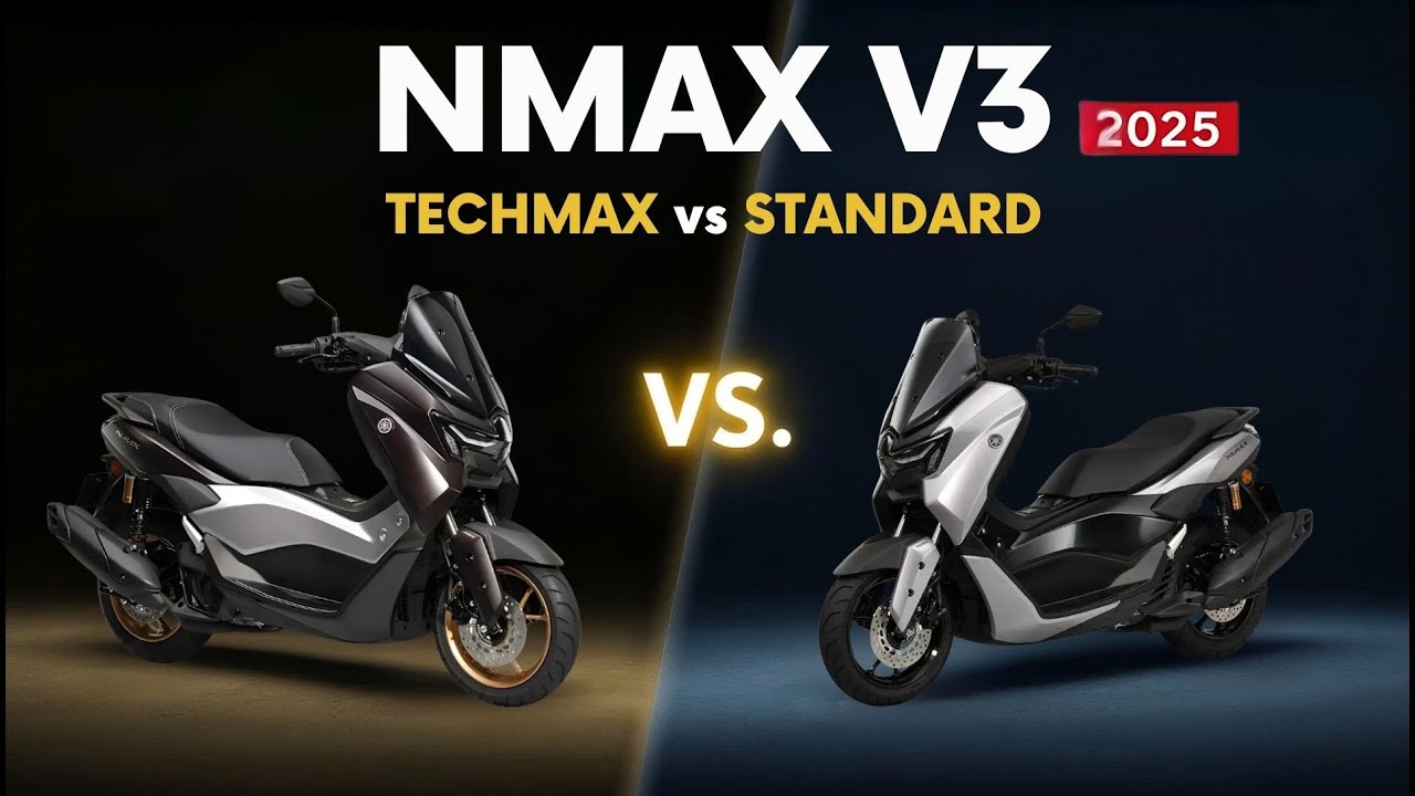 Yamaha NMAX V3 TechMax против Standard 2025 &mdash; какой из них лучше купить?