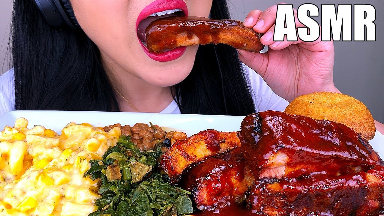ASMR RIBS FEAST *MESSY EATING* (NO TALKING) Eating Sounds | ASMR Phan