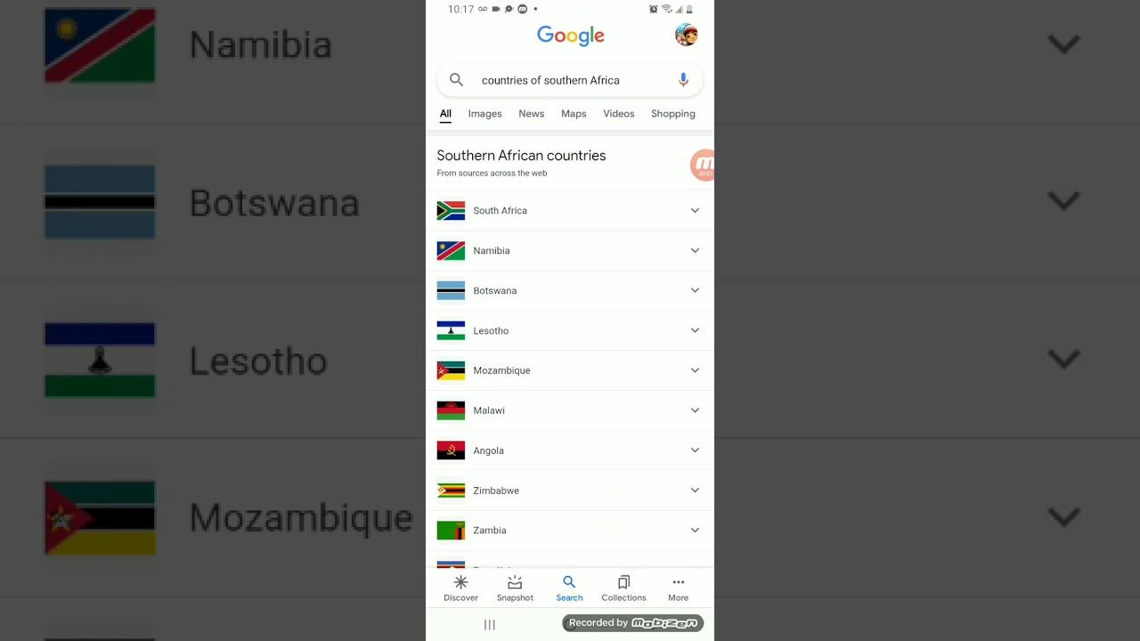countries of southern Africa