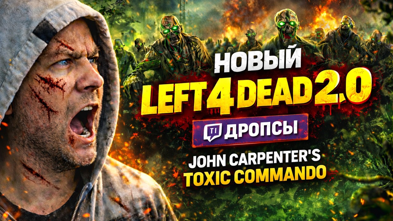 🧟 НОВЫЙ КООП-ШУТЕР ПРО ЗОМБИ! Первый взгляд ► JOHN CARPENTER'S TOXIC COMMANDO | TWITCH DROPS