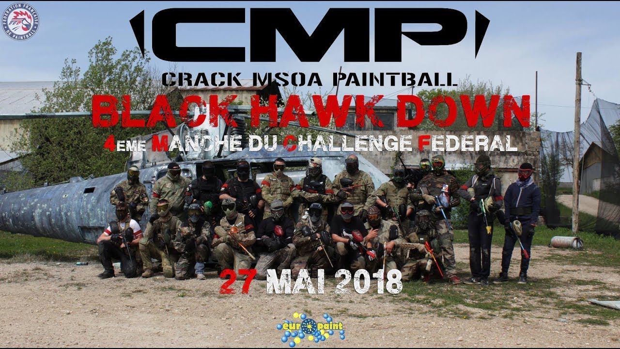 Paintball : Big game Black Hawk Down Team CMP  Mai 2018 HD 1080