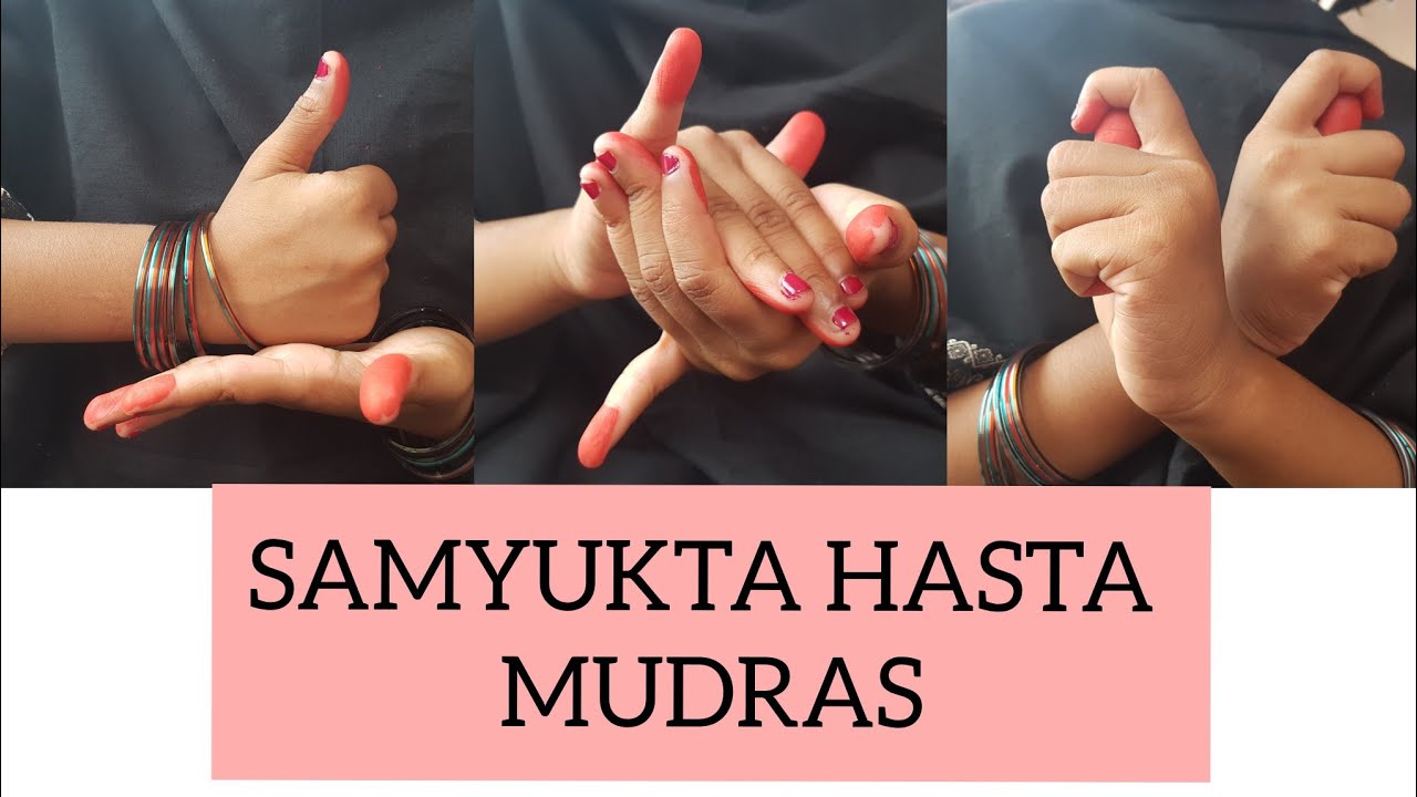 SAMYUKTA HASTA MUDRAS || Double hand gestures with names|| for any classical dance