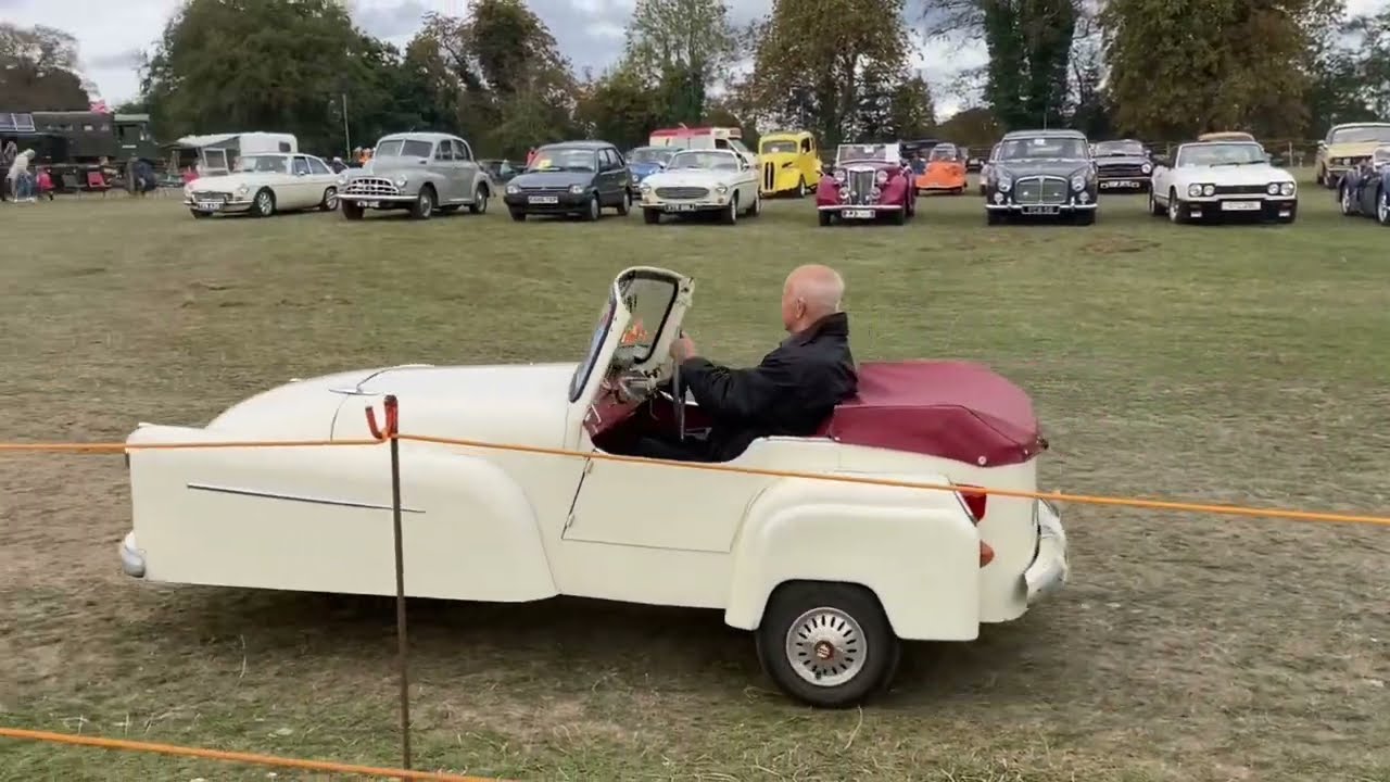 Bond Minicar 360 degree turn + Messerschmitt & Heinkel Bubble Car + Rolls Royce Austin Chevy Ford V8