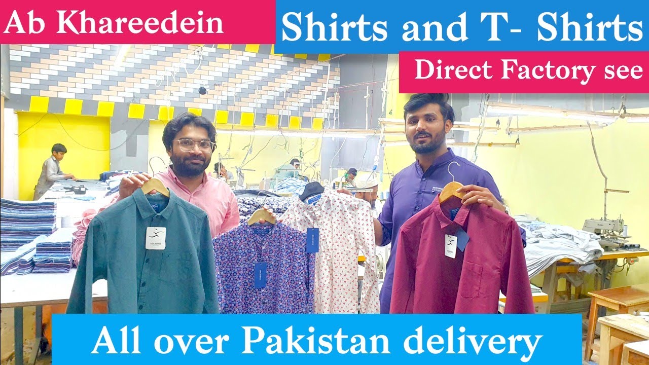 Original Branded Shirts and T-Shirts | Men and Kids special | Wholesale Factory Rates | Karachi...