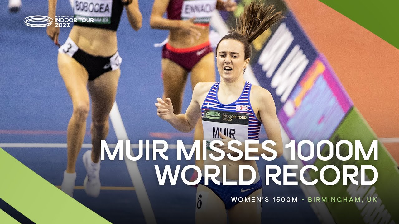 Muir 🇬🇧 dominates the women's 1000m in front of a home crowd | World Indoor Tour 2023