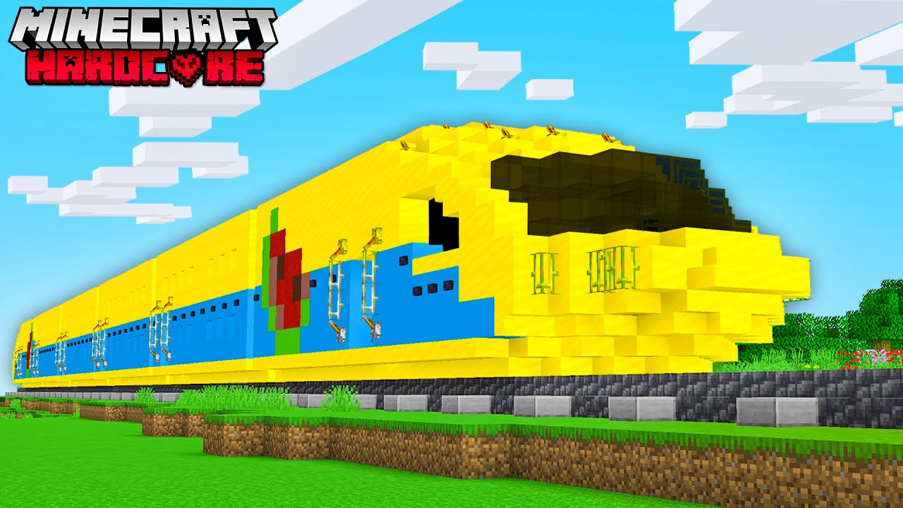 J'ai construit un TRAIN de LUXE sur Minecraft Hardcore