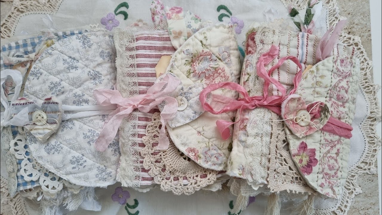 3 Vintage Quilt Wrap Journals | Junk Journal flip through