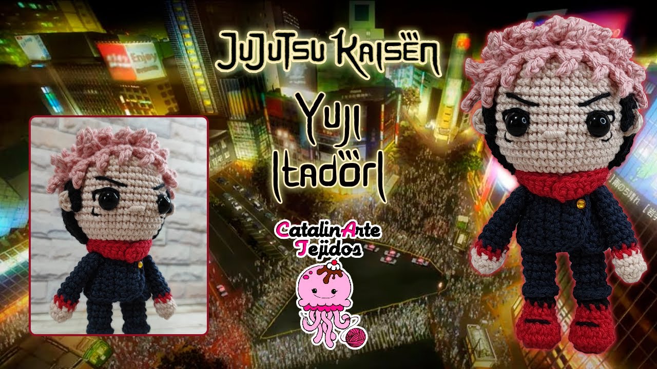 Itadori amigurumi (Jujutsu Kaisen) | CatalinArte Tejidos