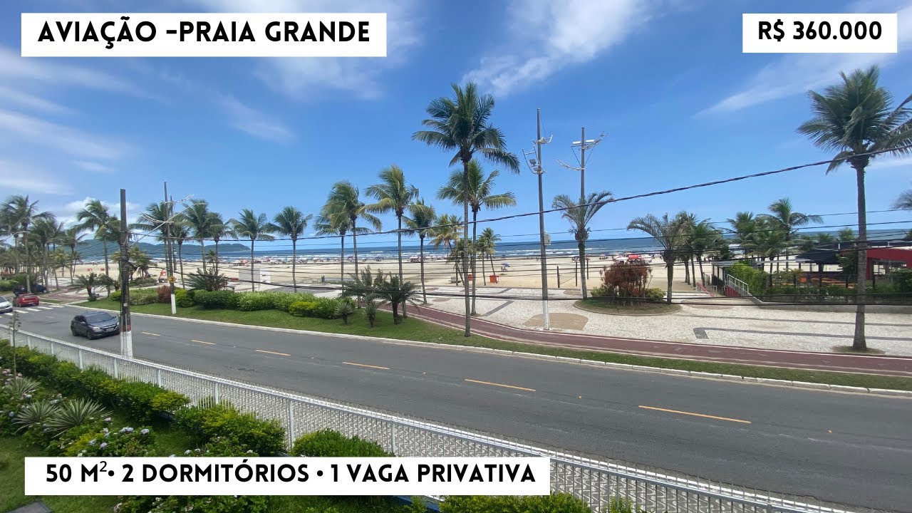 (214) Frente Mar com 2 dormitórios na Aviação – Pé na Areia por R$ 360 Mil